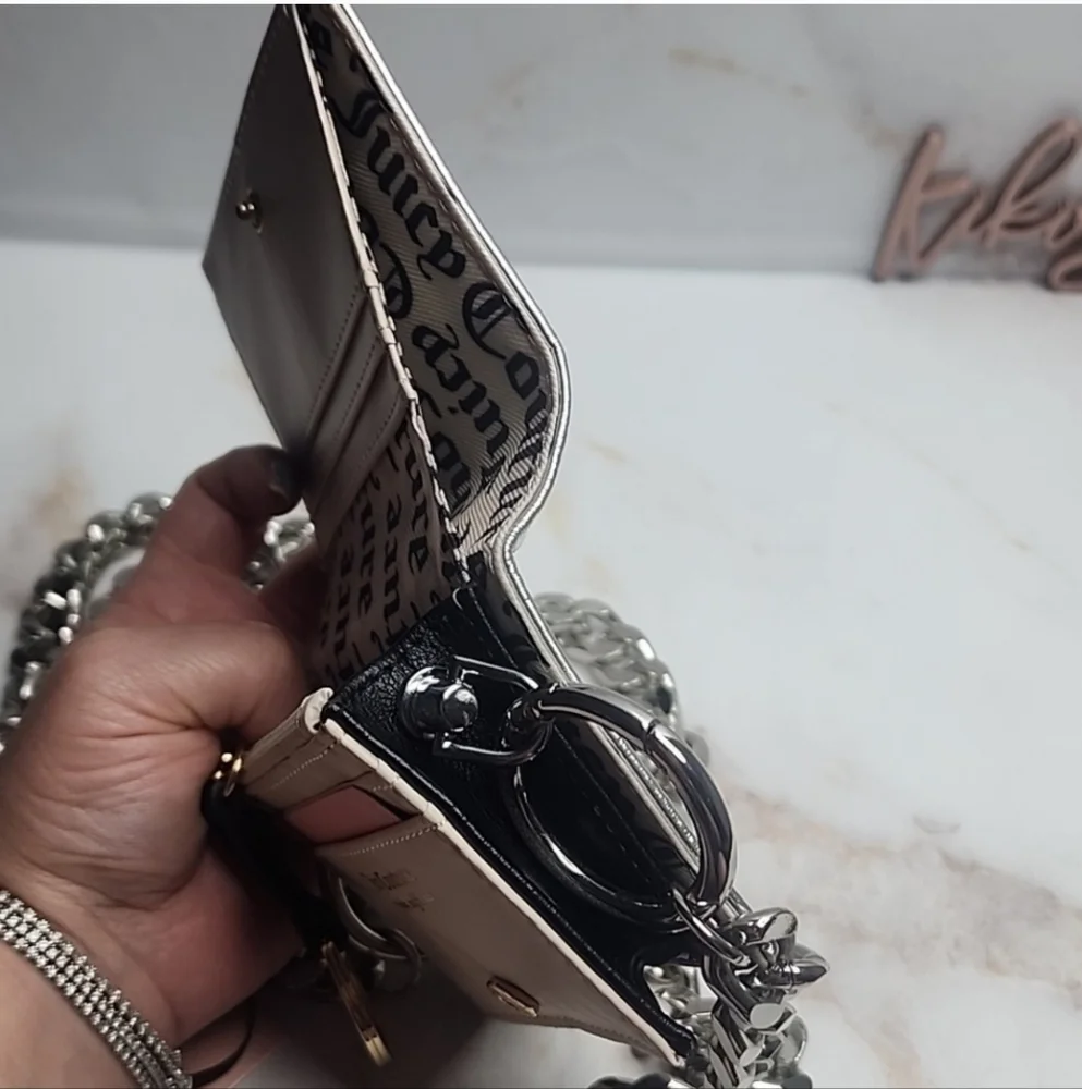 Juicy Couture Silver Chain Crossbody Bag